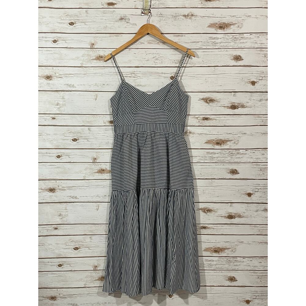 NWT Lush Navy Stripe Midi Dress - Medium - Picture 9 of 10